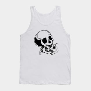 Skull Eating Pizza Tank Top